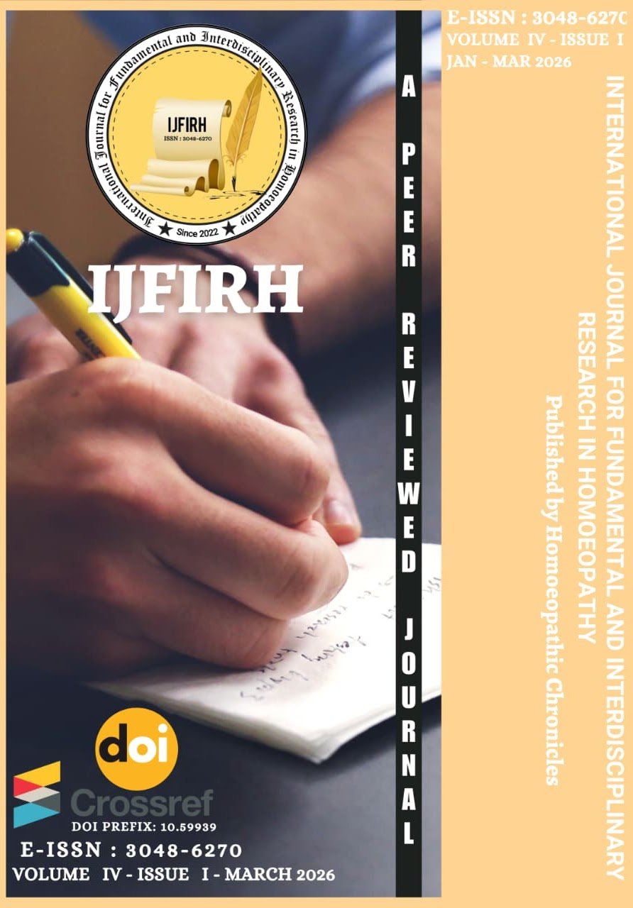 					View Vol. 4 No. 1 (2026): IJFIRH - 2026, Volume - IV, Issue - I [January to March 2026]
				